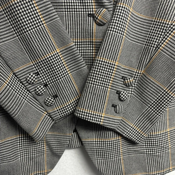 Lane Bryant Plus Size Double Breasted Blazer in Bastille Plaid Check size 14 - Picture 8 of 13